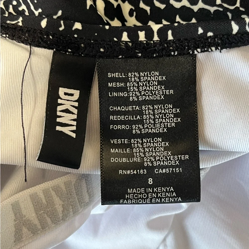 NWT DKNY | Mesh Side Inserts Ruched Waist One Piece
Swimsuit Size 8 - Picture 9 of 11